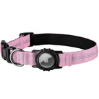 Reflective Waterproof Dog Collar – With Transparent AirTag Cover & Anti-Loss Design