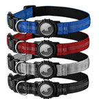 Reflective Waterproof Dog Collar – With Transparent AirTag Cover & Anti-Loss Design
