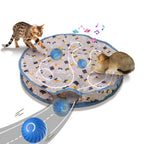 Interactive Rolling Ball Cat Toy – Motion-Activated Hide & Seek Game with Rechargeable Battery