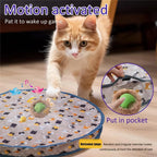 Interactive Rolling Ball Cat Toy – Motion-Activated Hide & Seek Game with Rechargeable Battery