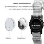 Reflective Waterproof Dog Collar – With Transparent AirTag Cover & Anti-Loss Design
