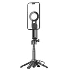 Magnetic Wireless Tripod with Grip and Selfie Stick for Smartphones